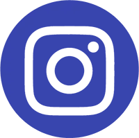 Pictogramme instagram bleu